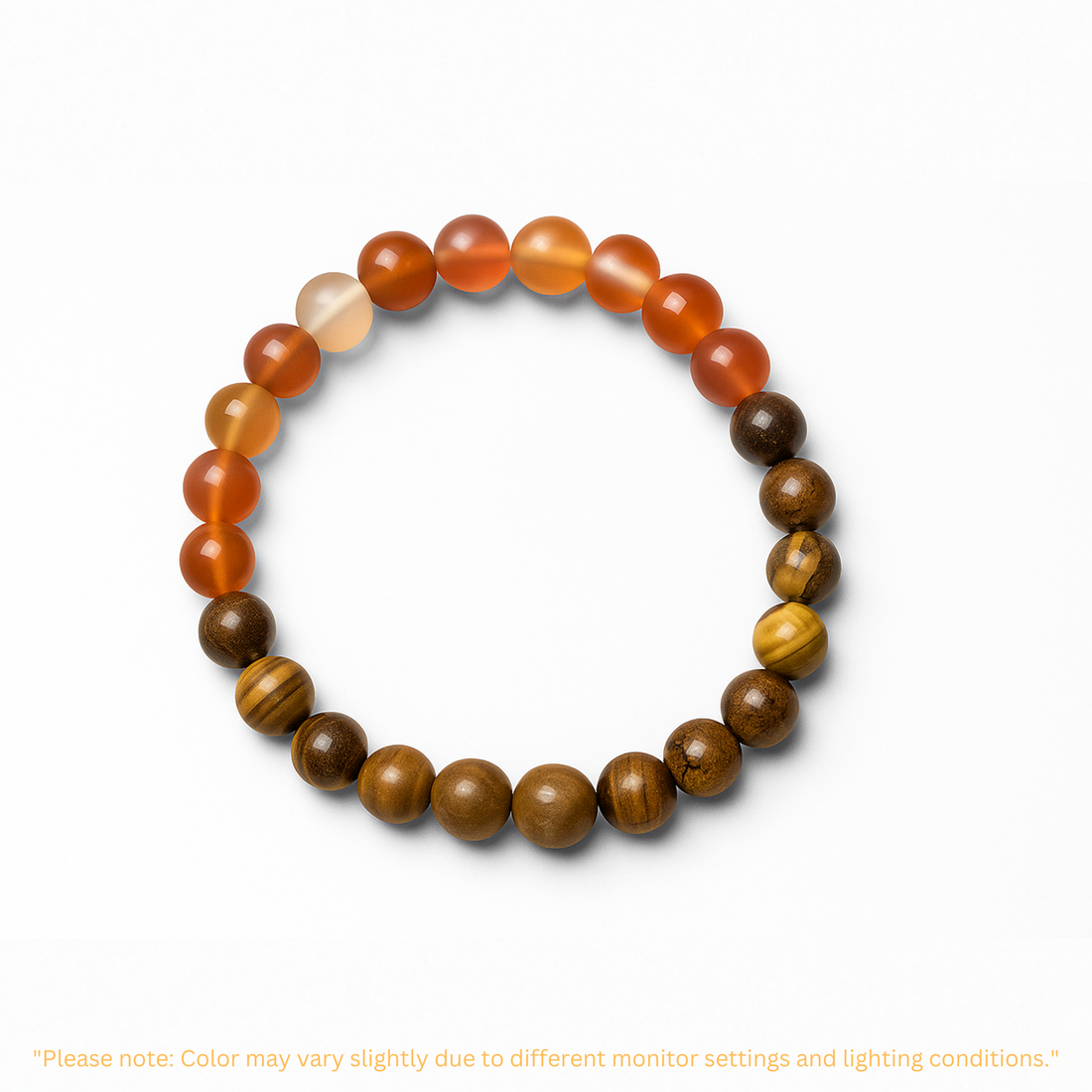 Carnelian & Tiger Eye Energy Bracelet - Astro Roohi